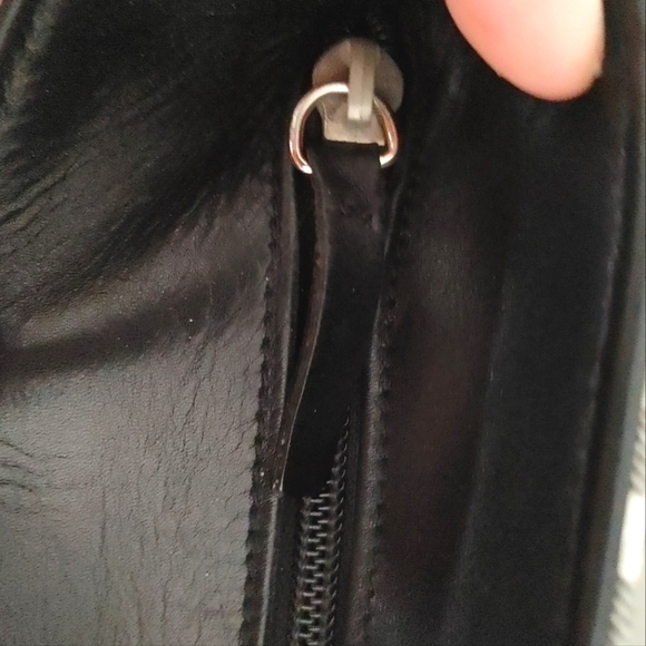 Burberrys Grey Multi Check Print Canvas Leather Bag - Picture 4 of 16